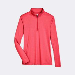 Ladies Zone Sonic Heather Performance Quarter-Zip Pullover